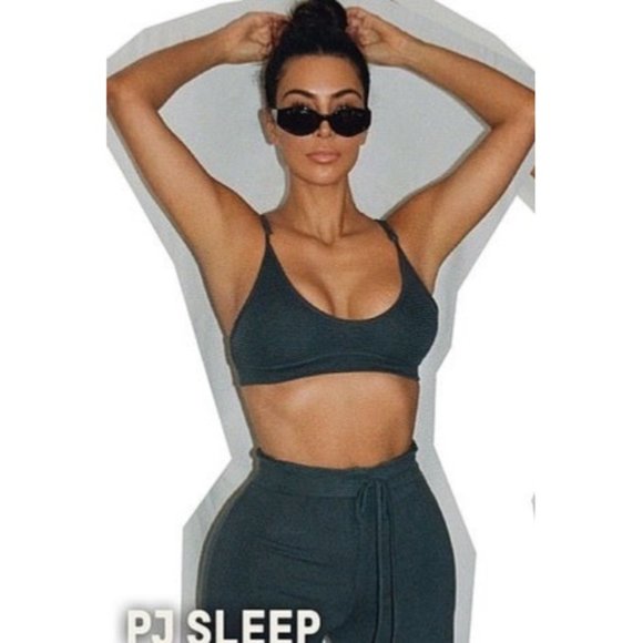 SKIMS PJ Sleep Bralette Onyx Women’s Small - Picture 11 of 11